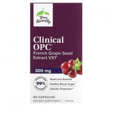 Terry Naturally 法國葡萄籽萃取 300mg*60顆 - Grape Seed Extract VX1® 高吸收/花青素