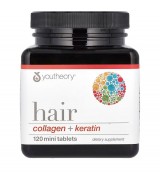 Youtheory   膠原蛋白+角蛋白   滋養頭髮*120小錠 - Collagen + Keratin
