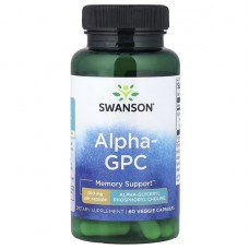 swanson Alpha GPC L-α-甘油磷酸膽鹼 記憶力 300mg*60顆素食膠囊 支持精神敏銳度