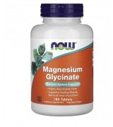 NOW Foods, 甘氨酸鎂   180錠 - Magnesium Glycinate