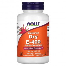  NOW Foods 維他命 E- 400 *100顆素食膠囊 -- Dry E-400 (268 毫克)