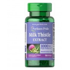 Puritan's Pride 4倍濃縮牛奶薊萃取 4:1-- 1000mg * 90粒  - Milk Thistle (Silymarin) Extract
