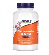 NOW Foods 葡萄糖胺+ 軟骨素 骨骼保養複方 +MSM *180顆素食膠囊 - Glucosamine & Chondroitin with MSM 葡萄糖氨