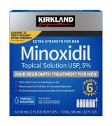 **最新裝**Kirkland ® Signature 5% 男仕強效生髮水 5%-- (60ml*6瓶裝) - Minoxidil Hair Regrowth Treatment for Men