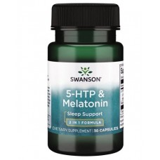 **效期2025/12** swanson 5-HTP + 褪黑激素   *30顆 - 5HTP  羥基色胺酸 退黑激素
