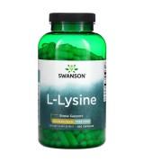 swanson 左旋-離氨酸 500mg *300顆  Free-Form L-Lysine
