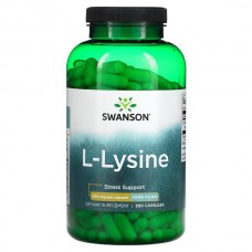 swanson 左旋-離氨酸 500mg *300顆  Free-Form L-Lysine