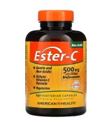  American Health  酯化維他命C  Ester-C  500 mg* 240顆素食膠囊   含: 鈣  柑橘生物類黃酮