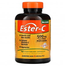 **暫缺** American Health  酯化維他命C  Ester-C  500 mg* 240顆素食膠囊   含: 鈣  柑橘生物類黃酮