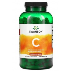Swanson 維生素/維他命 C 含: 玫瑰果 C-1000mg* 250顆 - Vitamin C