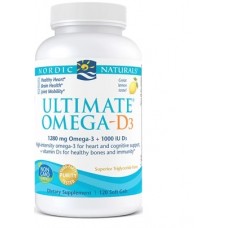 Nordic Naturals Ultimate®Omega -D3™強魚油+D3*120粒檸檬味  (1280毫克Omega-3 + 1000 IU D3)