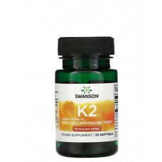 Swanson 天然維生素K2 50mcg*30粒 維他命K2 - Natural Vitamin K2 (Menaquinone-7 from Natto)