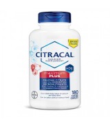 Bayer  Citracal  檸檬酸鈣+維生素D3  *180錠- 含鋅、銅和錳  Citracal Maximum Plus D3