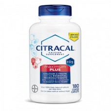 *暫缺* Bayer  Citracal  檸檬酸鈣+維生素D3  *180錠- 含鋅、銅和錳  Citracal Maximum Plus D3