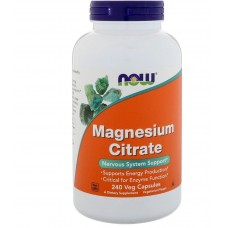 NOW Foods 檸檬酸鎂 *240顆素食膠囊 - Magnesium Citrate