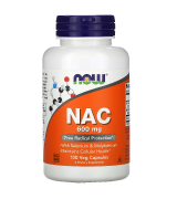  NOW Foods NAC-- 600 mg* 100顆素食膠囊 - 乙醯半胱氨酸