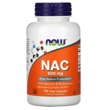  NOW Foods NAC-- 600 mg* 100顆素食膠囊 - 乙醯半胱氨酸