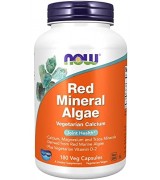 Now Foods 天然紅藻精華 含: 鈣 鎂 維生素D-- 180顆素食膠囊 - Red Mineral Algae