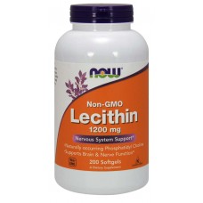 **暫缺** Now Foods 天然濃縮大豆卵磷脂-- 1200 mg*200粒 ~ Lecithin 非基因改造