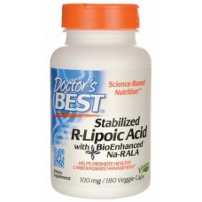 Doctor's Best 最佳穩定型 右旋硫辛酸 --100 mg*180 顆素食膠囊 - Best Stabilized R-Lipoic Acid