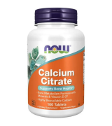 NOW Foods 檸檬酸鈣 -  100錠 添加維他命D 鎂 鋅 銅 錳 - Calcium Citrate      