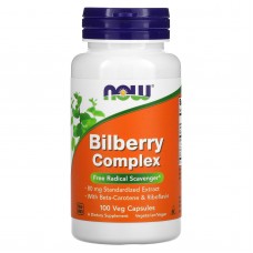 NOW Foods 山桑子  * 100顆 Bilberry Complex