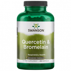 Swanson 槲黃素/槲皮素 & 強力鳳梨酵素 (*250顆)  Quercetin with Bromelain 槲黃素 洋蔥素 檞黃素 檞皮素