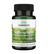 Swanson 100％純天然 蘿蔔硫素 綠色花椰菜萃取20:1 400mcg *60顆素食膠囊 - Sulforaphane from Broccoli - 100% Natural