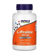 NOW Foods 左旋- 脯氨酸 ( 脯胺酸)-- 500 mg * 120顆素食膠囊 L-Proline