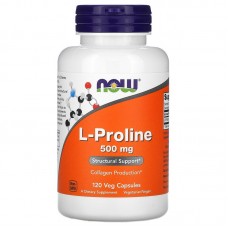 NOW Foods 左旋- 脯氨酸 ( 脯胺酸)-- 500 mg * 120顆素食膠囊 L-Proline