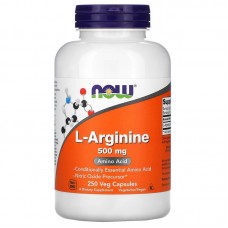 Now Foods L-Arginine 左旋精氨酸-- (500mg* 250粒) ~精胺酸