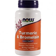 NOW Foods 薑黃素+鳳梨酵素-- *90顆 - Turmeric & Bromelain