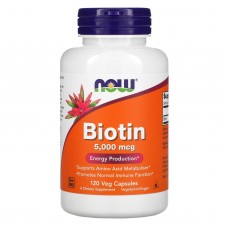  NOW Foods 生物素--  5000 mcg* 120顆~ Biotin 維生素H