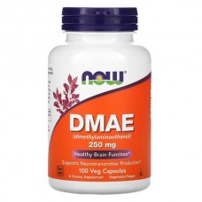 NOW Foods DMAE 乙醯膽鹼前驅物(穩定形式膽鹼)-- 250mg*100顆 DMAE