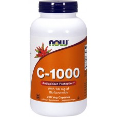 NOW Foods 維他命 C +柑橘類黃酮-- 1000 mg* 250顆 - C-1000 維生素 C