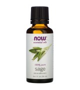 NOW Foods 100%純 鼠尾草精油 * 1 oz (30ml) ~ Sage  Essential Oils 舒緩