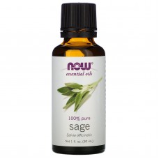 NOW Foods 100%純 鼠尾草精油 * 1 oz (30ml) ~ Sage  Essential Oils 舒緩