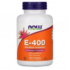 Now Foods 天然維他命E 400-- 250 粒 - 維生素E