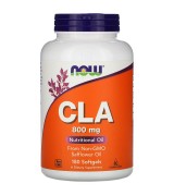  NOW Foods 共軛亞麻油酸 -- CLA (天然紅花籽油) -- 800 mg* 180粒