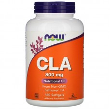  NOW Foods 共軛亞麻油酸 -- CLA (天然紅花籽油) -- 800 mg* 180粒