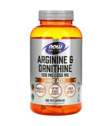 NOW Foods 精氨酸+鳥氨酸-- 500mg/250mg * 250顆 - 精胺酸 Arginine + Ornithine