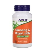 NOW Foods 人蔘+ 蜂王漿-- *90顆 - Ginseng & Royal Jelly 免疫力加強  人參