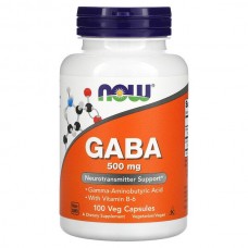 NOW Foods GABA +維他命B6 (500mg *100顆)