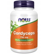 NOW Foods 有機蟲草 冬蟲夏草-- 750 mg* 90素食膠囊 - Cordyceps