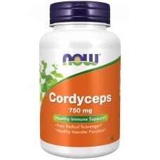 NOW Foods 有機蟲草 冬蟲夏草-- 750 mg* 90素食膠囊 - Cordyceps