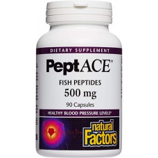 Natural Factors PeptACE 降血壓胜肽-- 500mg* 90顆 - 魚肽 Fish Peptides