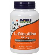  NOW Foods 左旋 - 瓜氨酸-- 750mg *90顆 - L-Citrulline