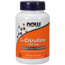  NOW Foods 左旋 - 瓜氨酸-- 750mg *90顆 - L-Citrulline