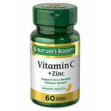 Nature's Bounty   維生素/維生素 C + 鋅  *60片   Vitamin C + Zinc 