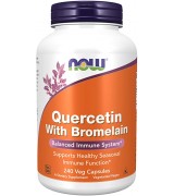 **大瓶裝**NOW Foods 槲皮素 + 鳳梨酵素-- * 240 顆 Quercetin with Bromelain 槲黃素 洋蔥素 檞黃素 檞皮素